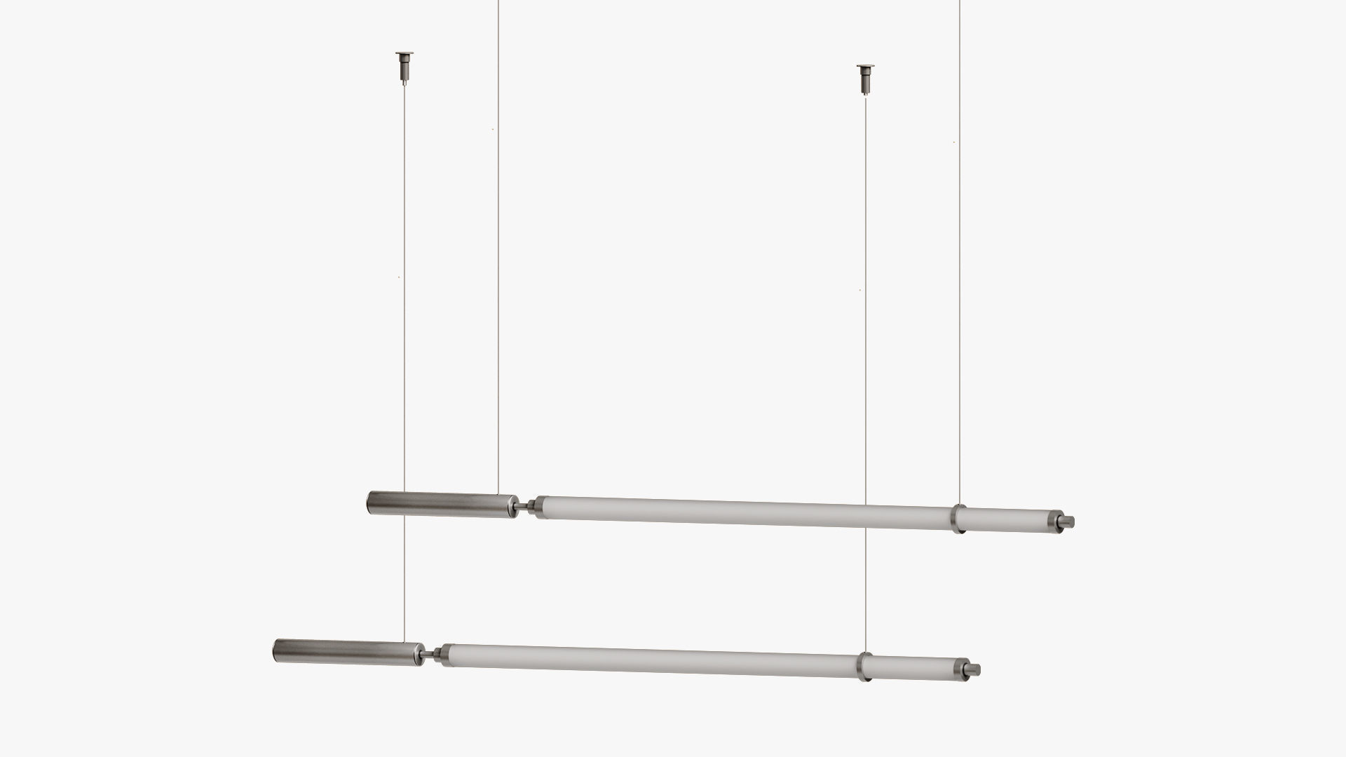 Solo Minimalist Strip Line Pendant Light 3D model_1