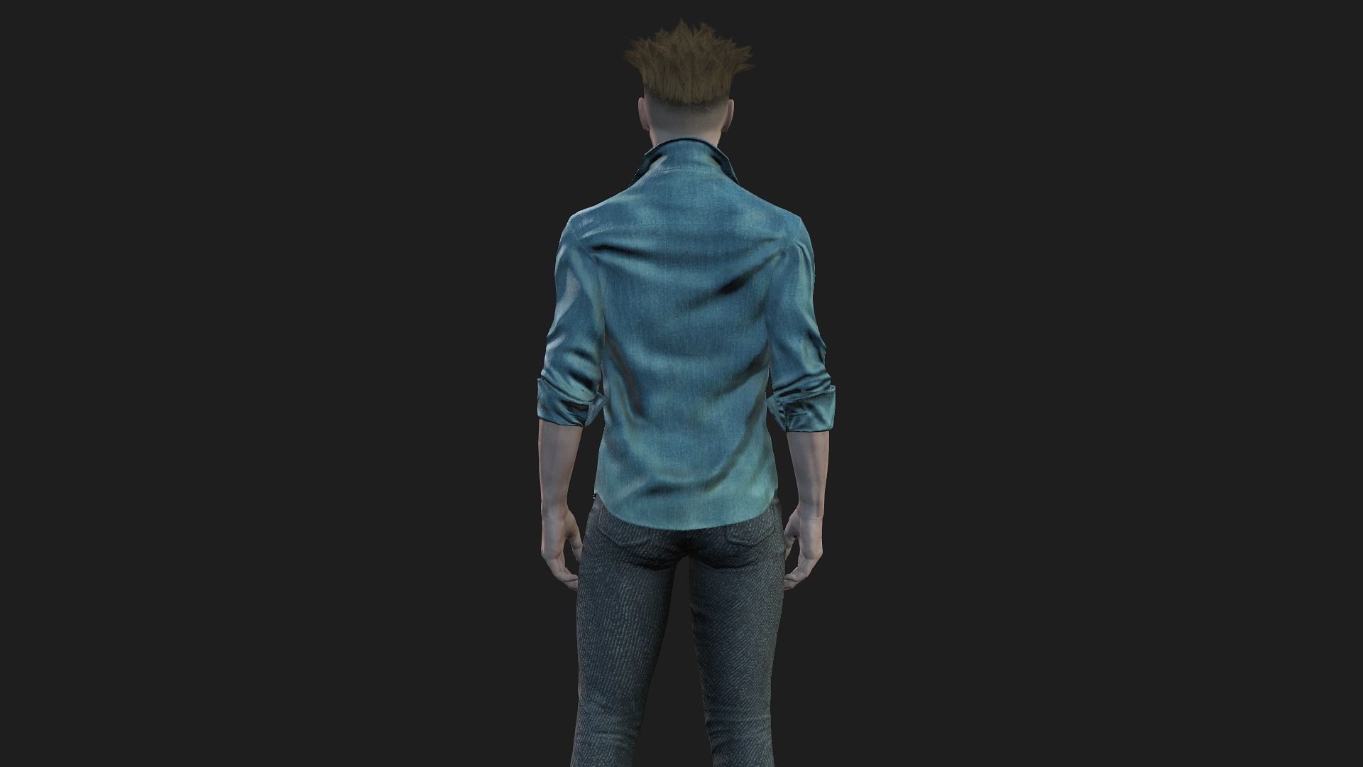 Rigged 3D Male Character Game and animation ready 3D model_5