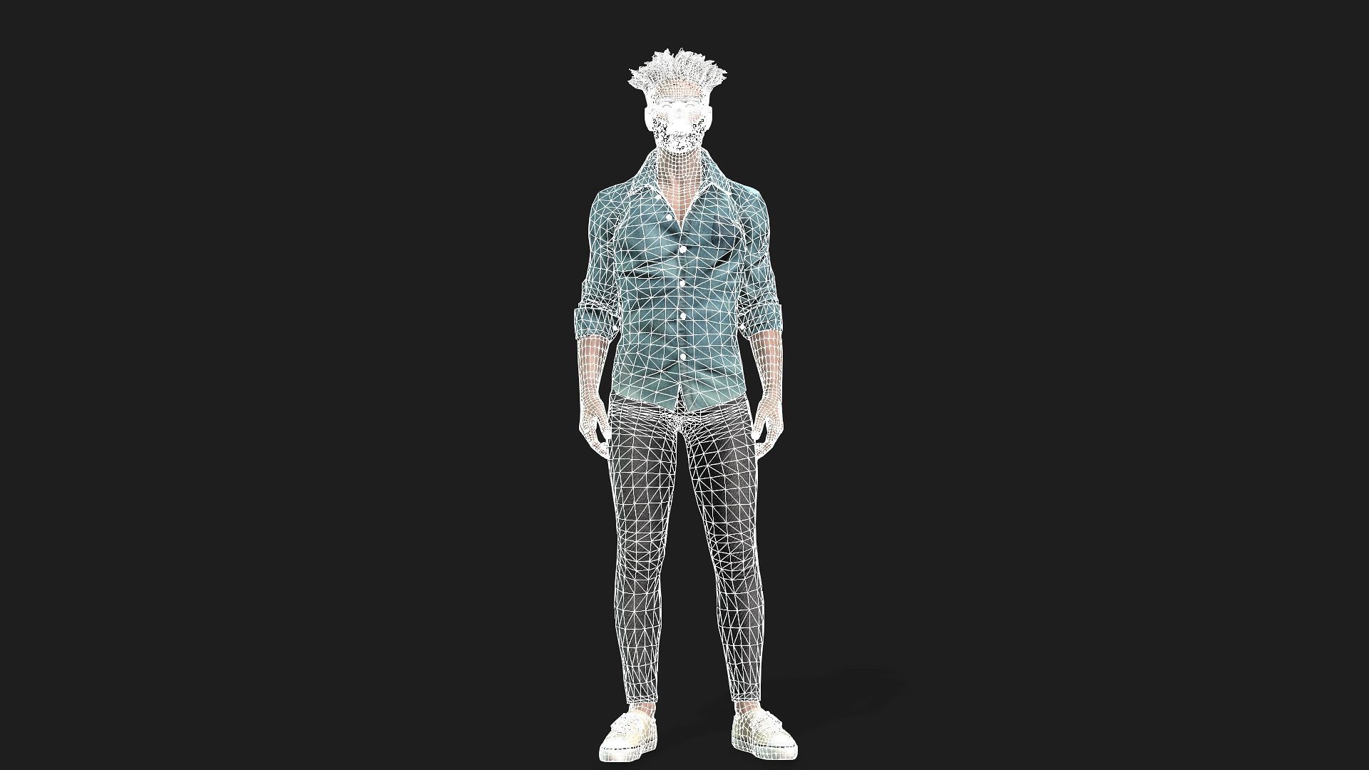 Rigged 3D Male Character Game and animation ready 3D model_19