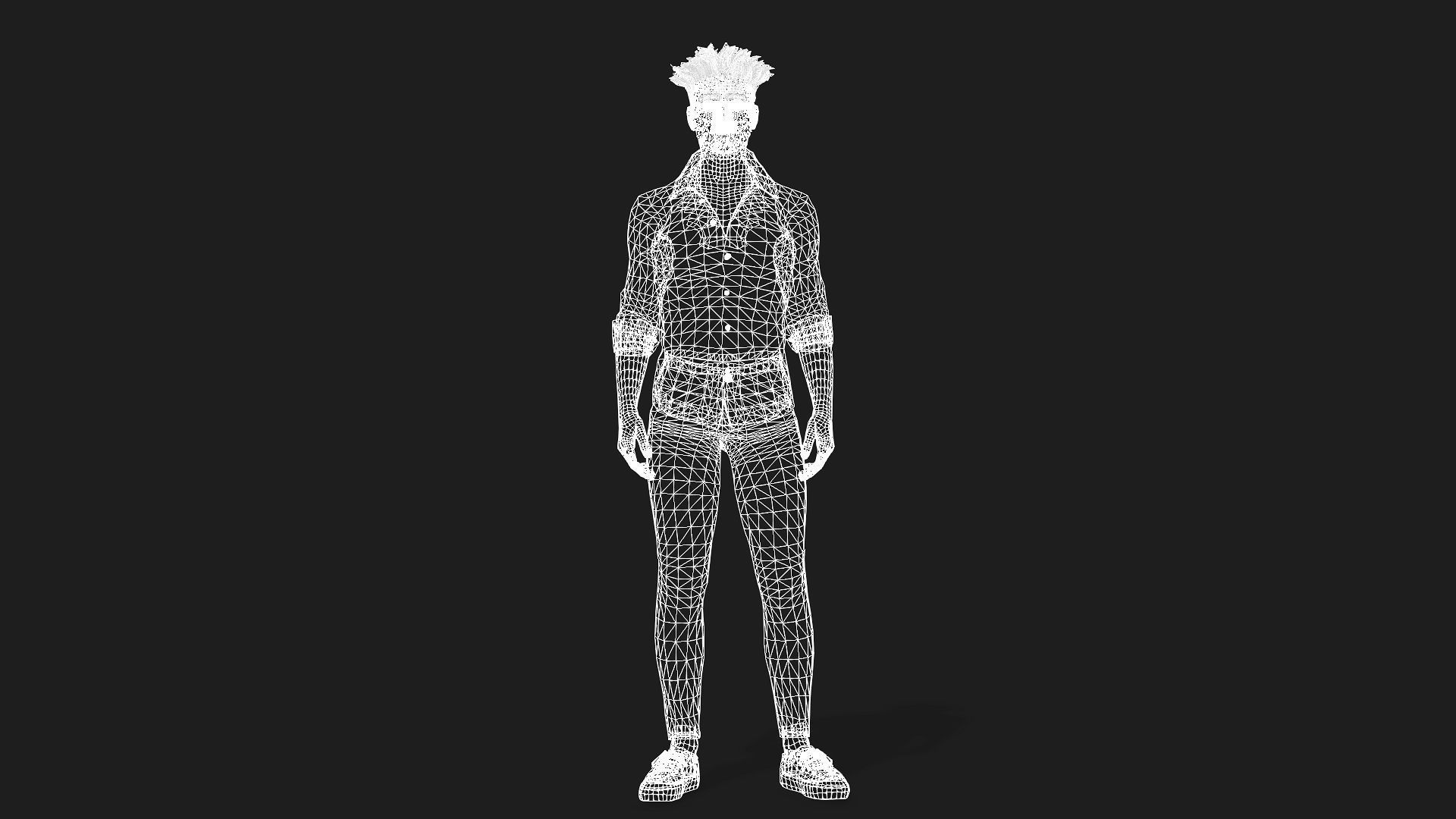 Rigged 3D Male Character Game and animation ready 3D model_17