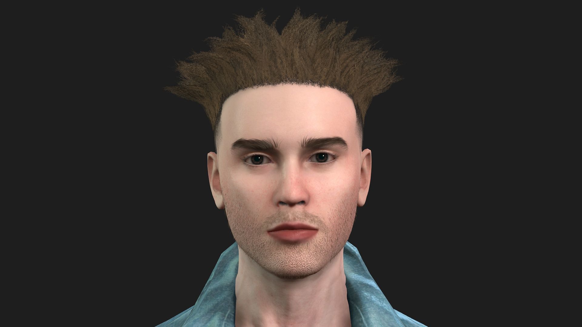 Rigged 3D Male Character Game and animation ready 3D model_1