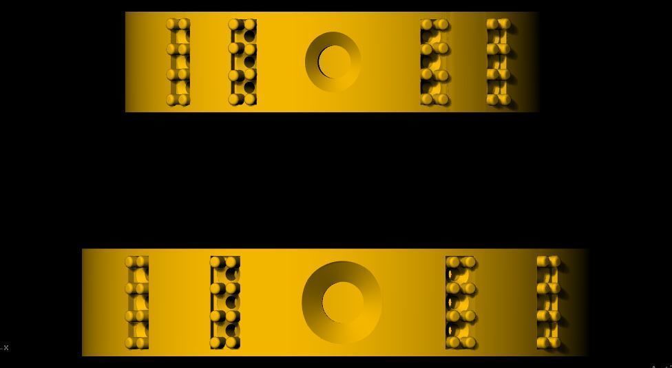 Solitaire Couple Band Ring 3dm file 3D print model_7