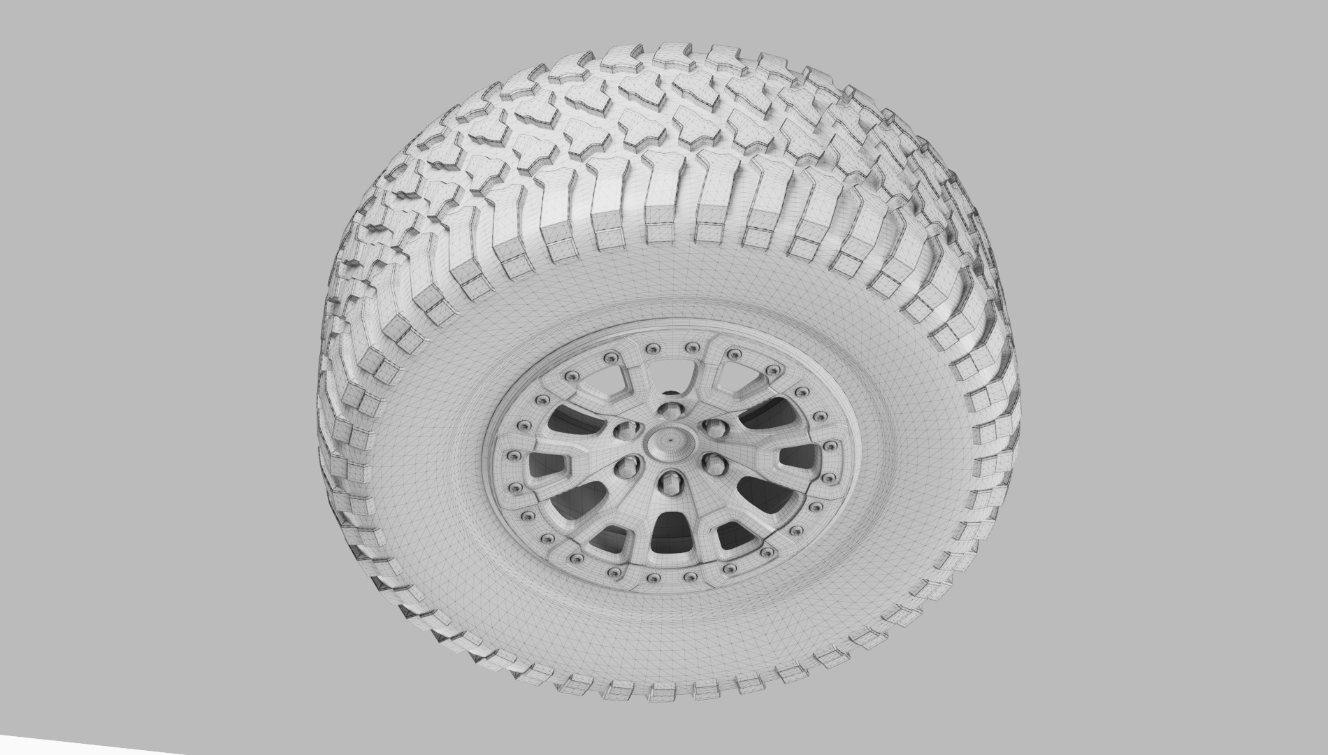 Good Year off road tire and rim 3D model 3D model_10