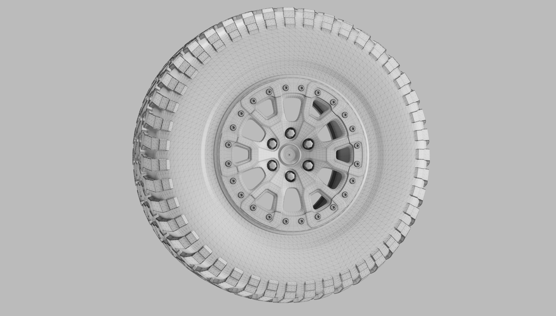Good Year off road tire and rim 3D model 3D model_8