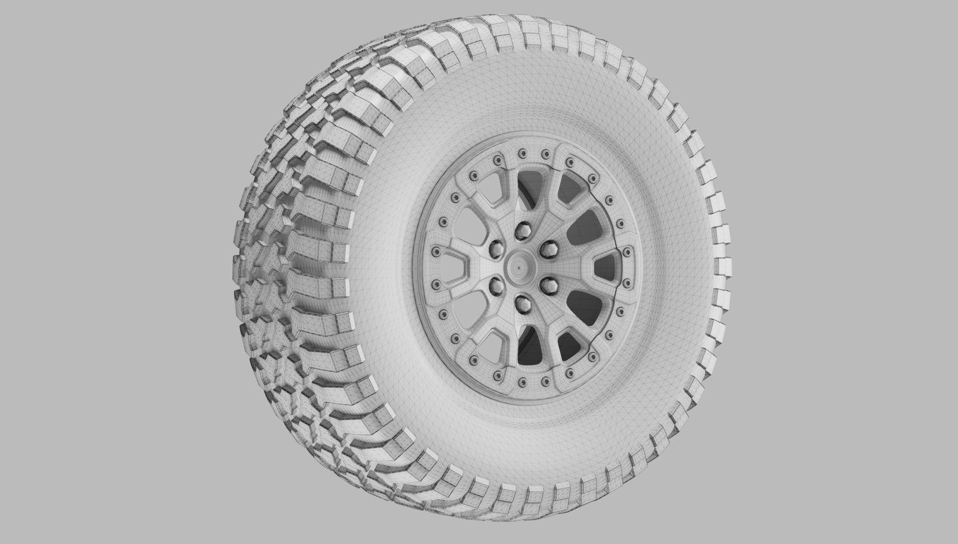 Good Year off road tire and rim 3D model 3D model_7