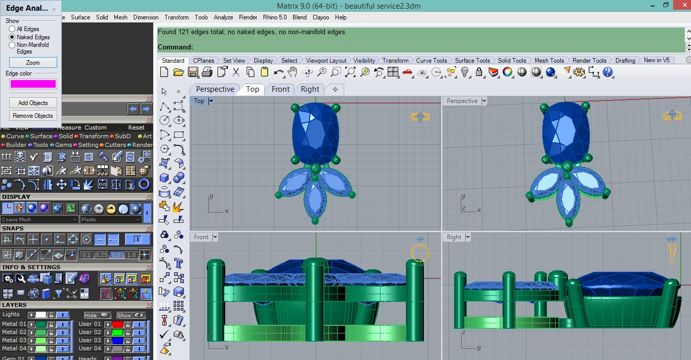 Earring  3D print model_5