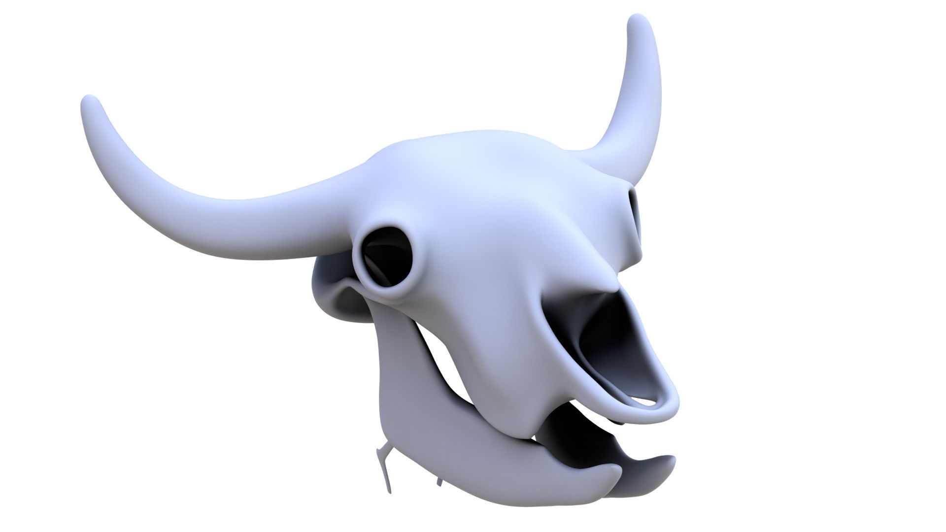 3D Bison Skeleton 3D model_4