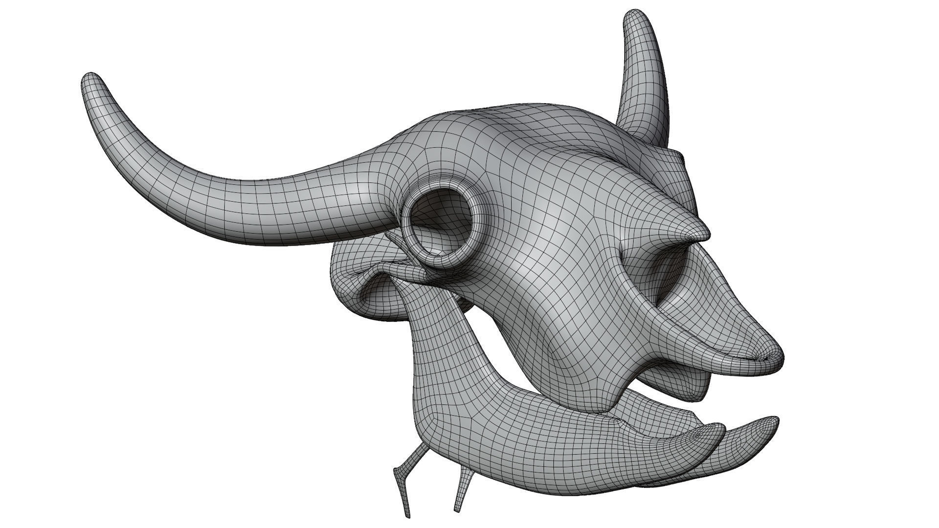 3D Bison Skeleton 3D model_28