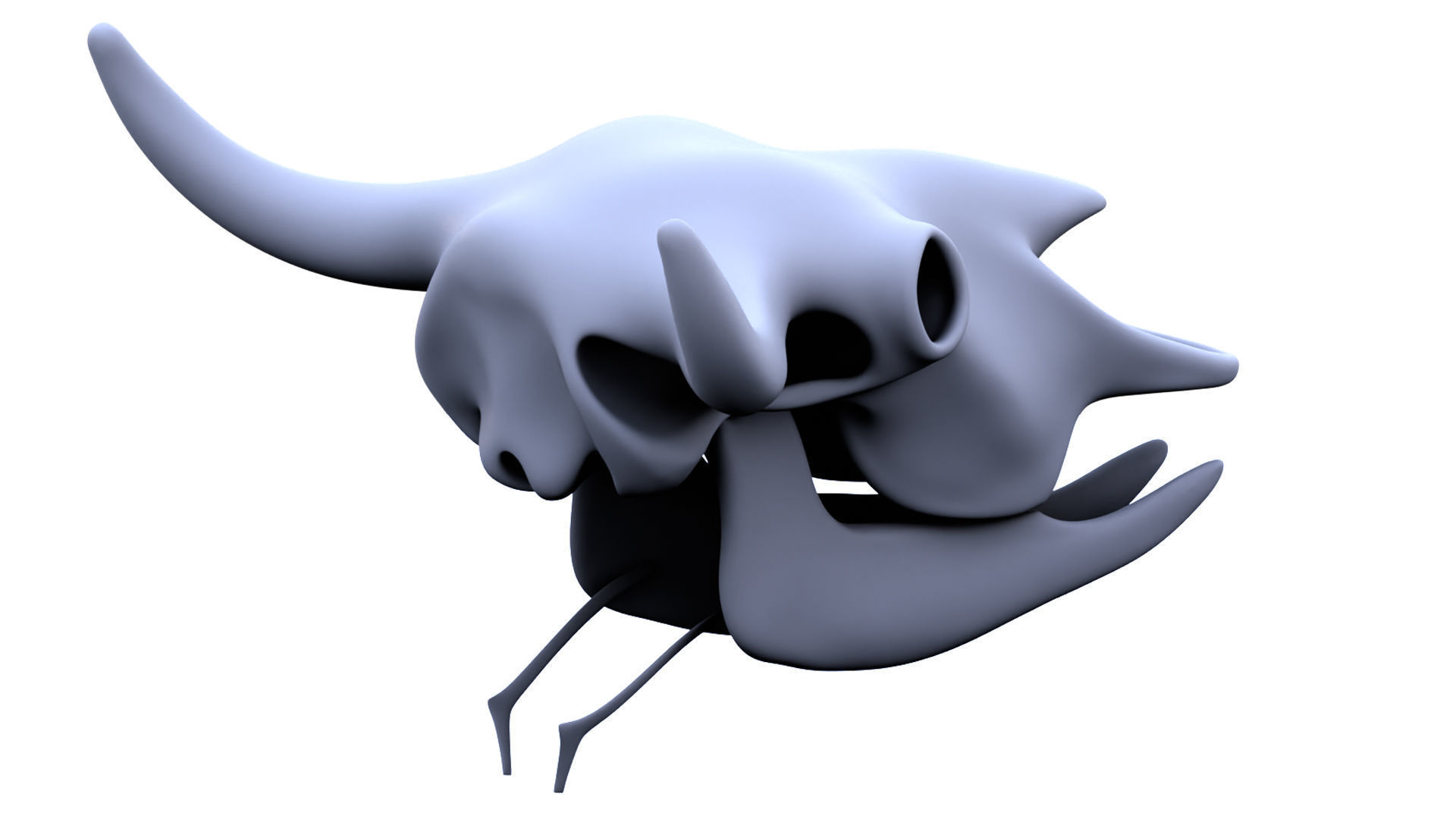 3D Bison Skeleton 3D model_11