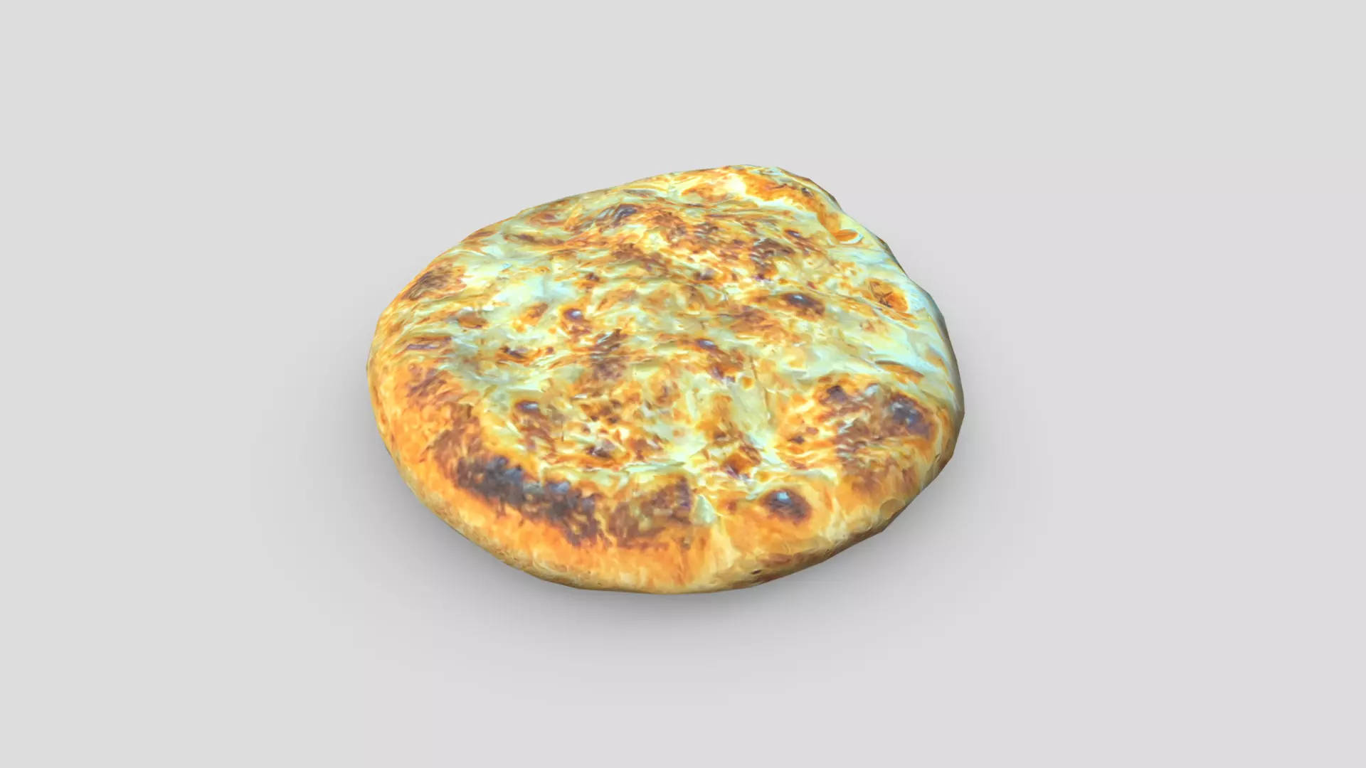 Flatbread 2 Low-poly 3D model