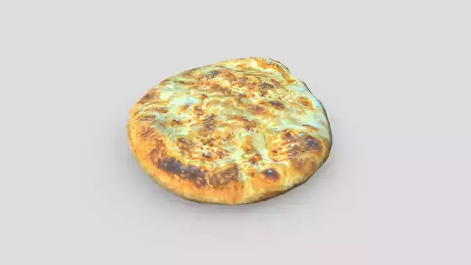 Flatbread 2 Low-poly 3D model