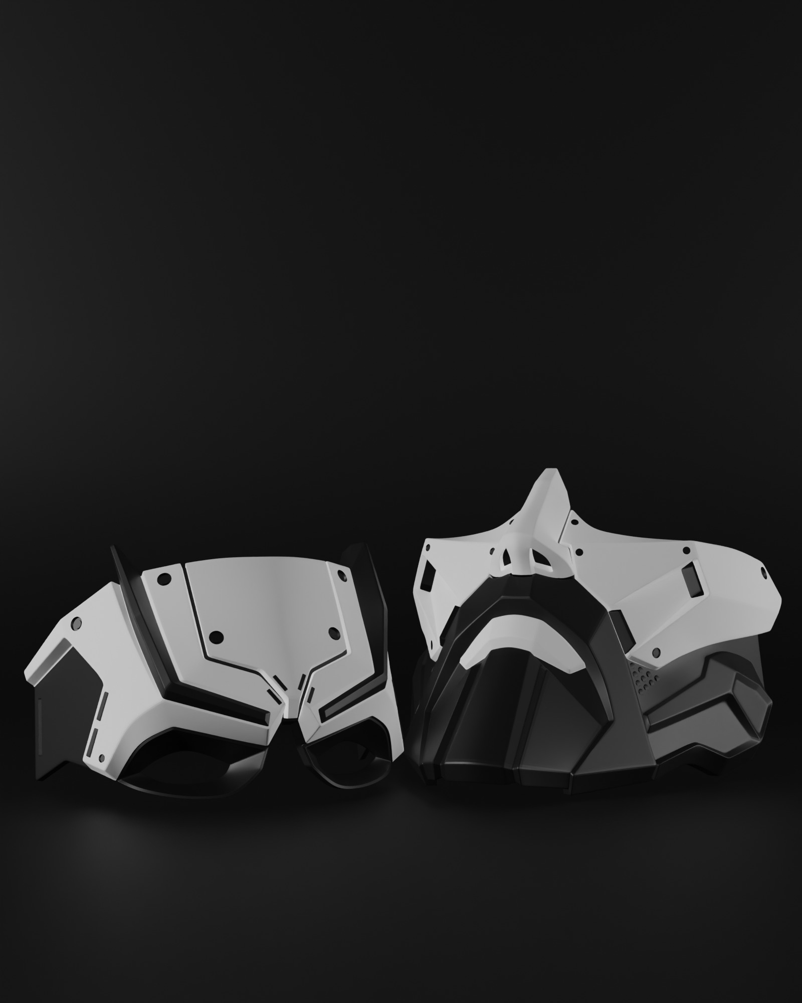 Zeus Mask Cosplay STL 3d print file 3D print model_3