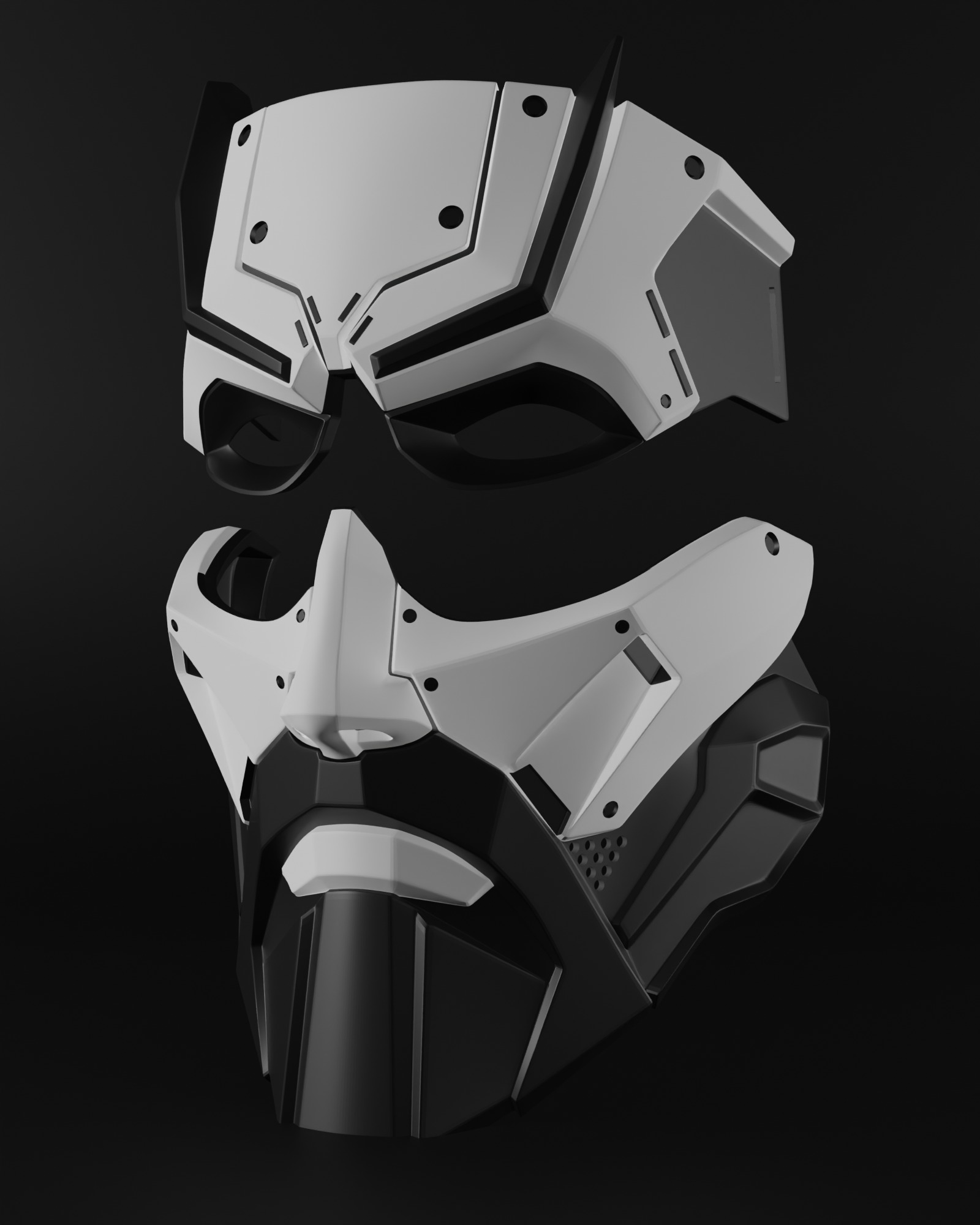 Zeus Mask Cosplay STL 3d print file 3D print model_2