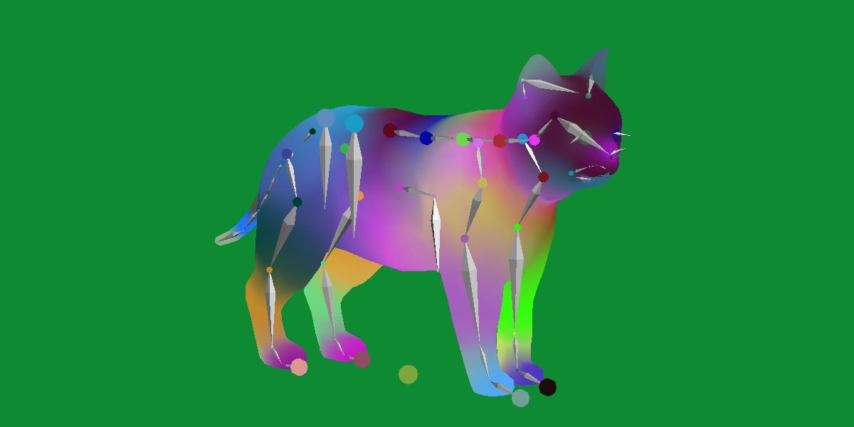 Calico Kitten Cat Low-poly 3D model_21