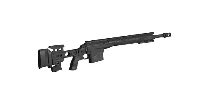 Remington MSR Sniper Rifle 3D model