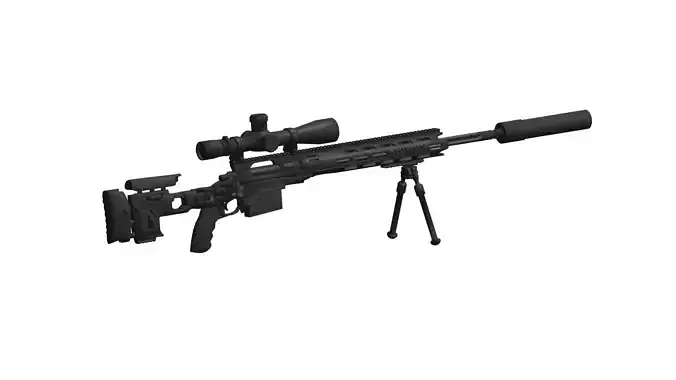 M2010 Enhanced Sniper Rifle 3D model