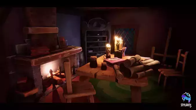 Stylized Wizard Room