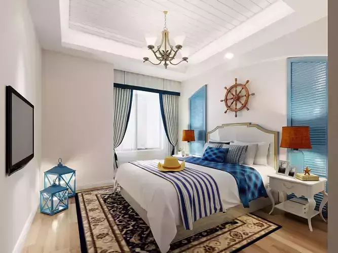 Mediterranean bedroom kids room