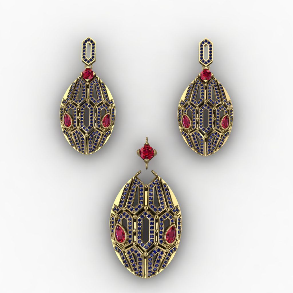 half set snake 3D print model_6