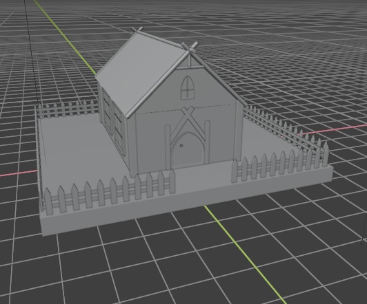 3d log cabin Low-poly 3D model_12