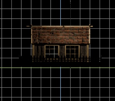3d log cabin Low-poly 3D model_9