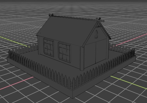 3d log cabin Low-poly 3D model_8