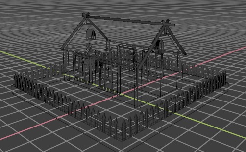 3d log cabin Low-poly 3D model_11