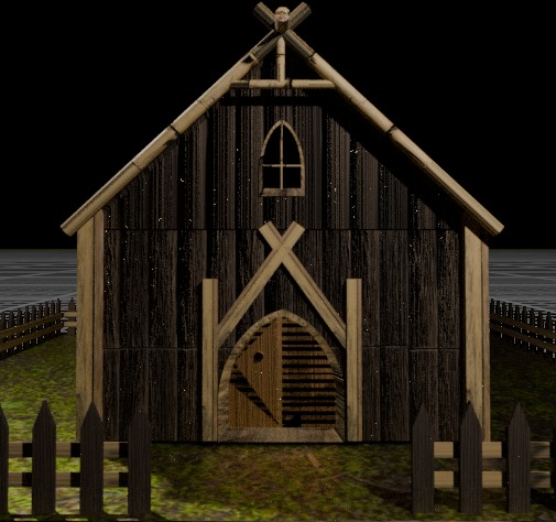 3d log cabin Low-poly 3D model_19