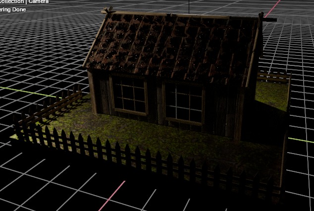 3d log cabin Low-poly 3D model_18
