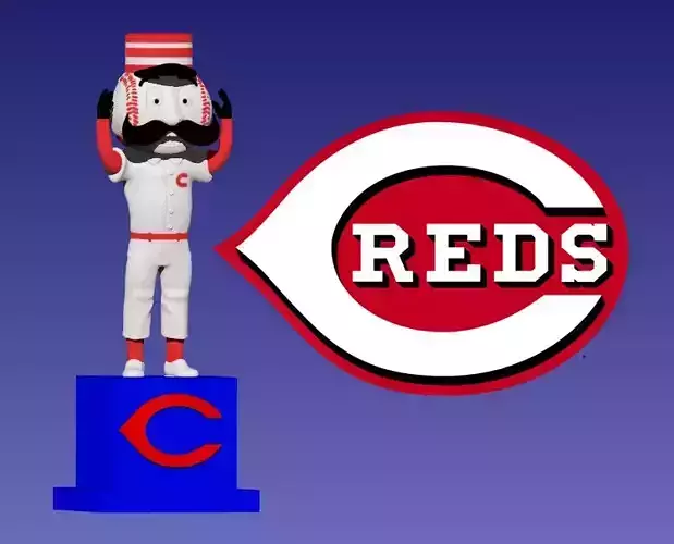 MLB - Mr Redlegs - Cincinnati Reds - 3d Print