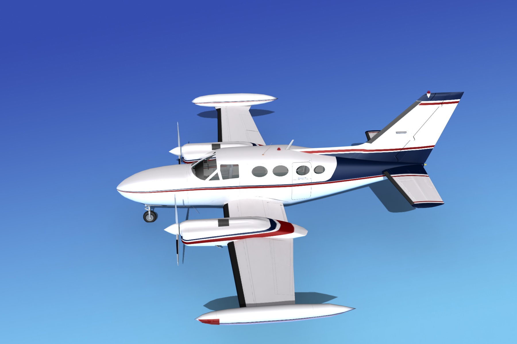 Cessna 421 Golden Eagle V06 3D model_9