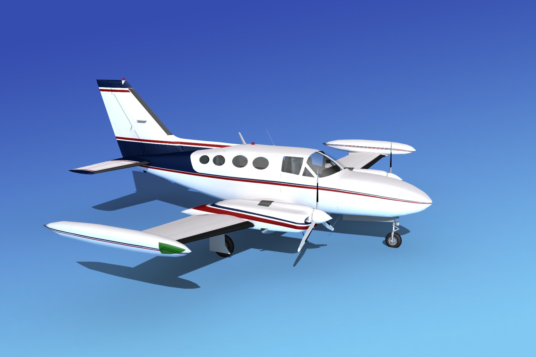 Cessna 421 Golden Eagle V06 3D model_3
