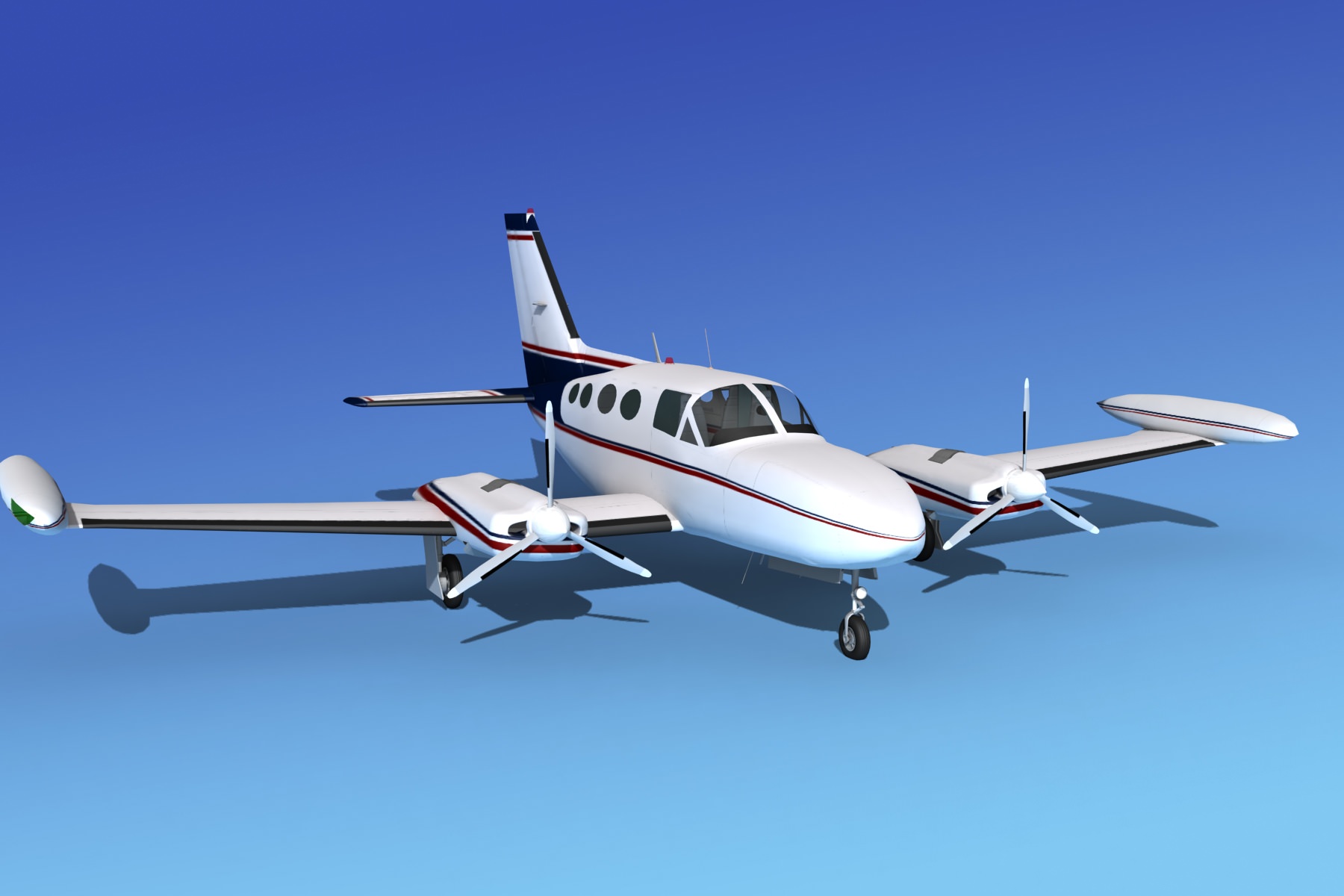 Cessna 421 Golden Eagle V06 3D model_2