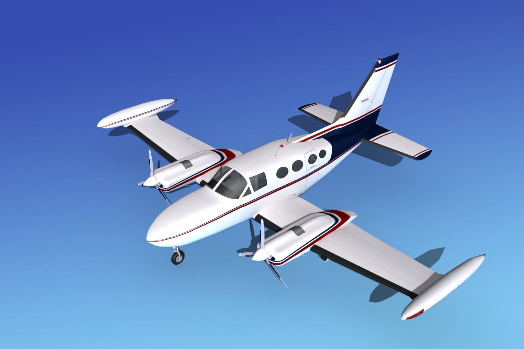 Cessna 421 Golden Eagle V06 3D model_10