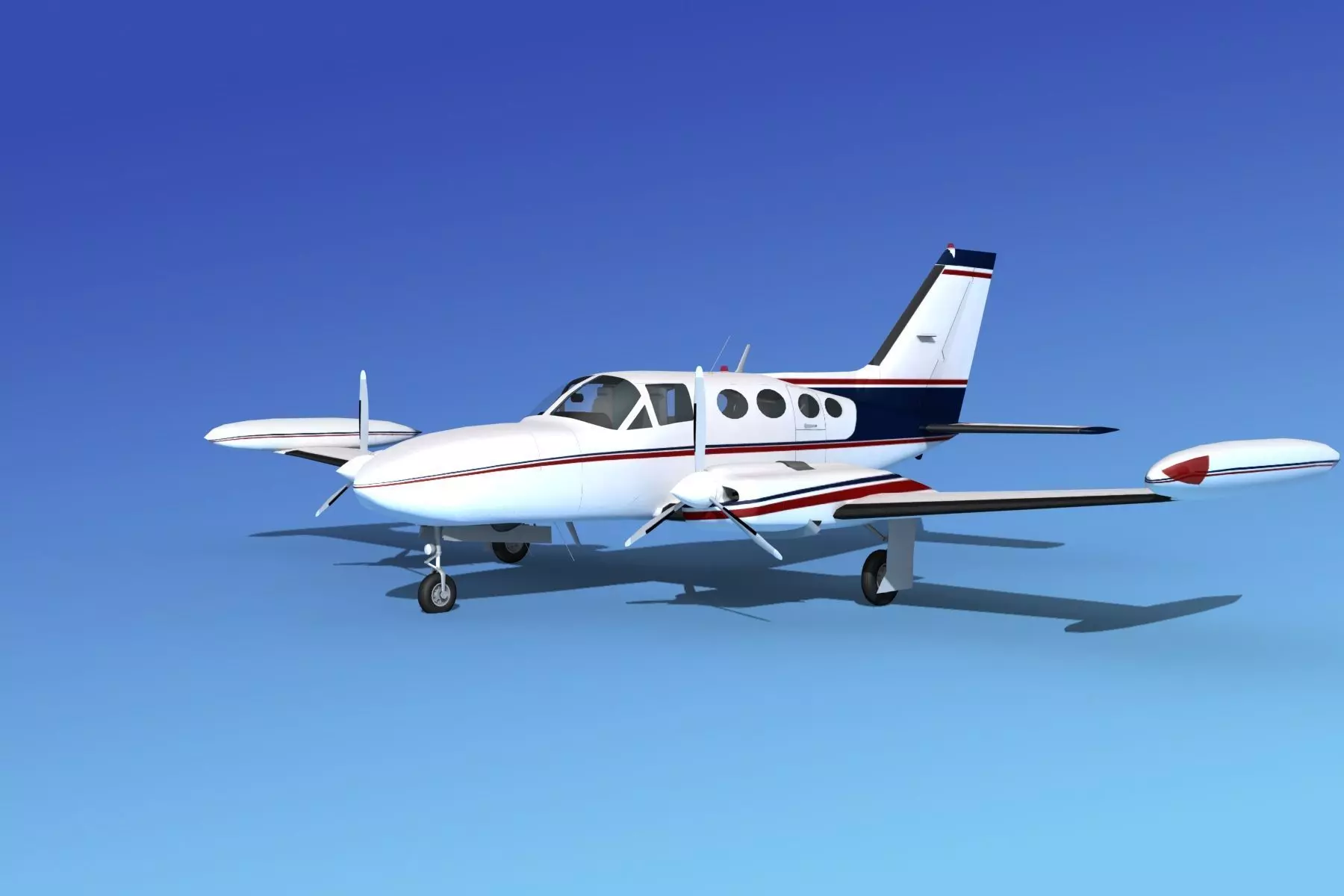 Cessna 421 Golden Eagle V06 3D model_0