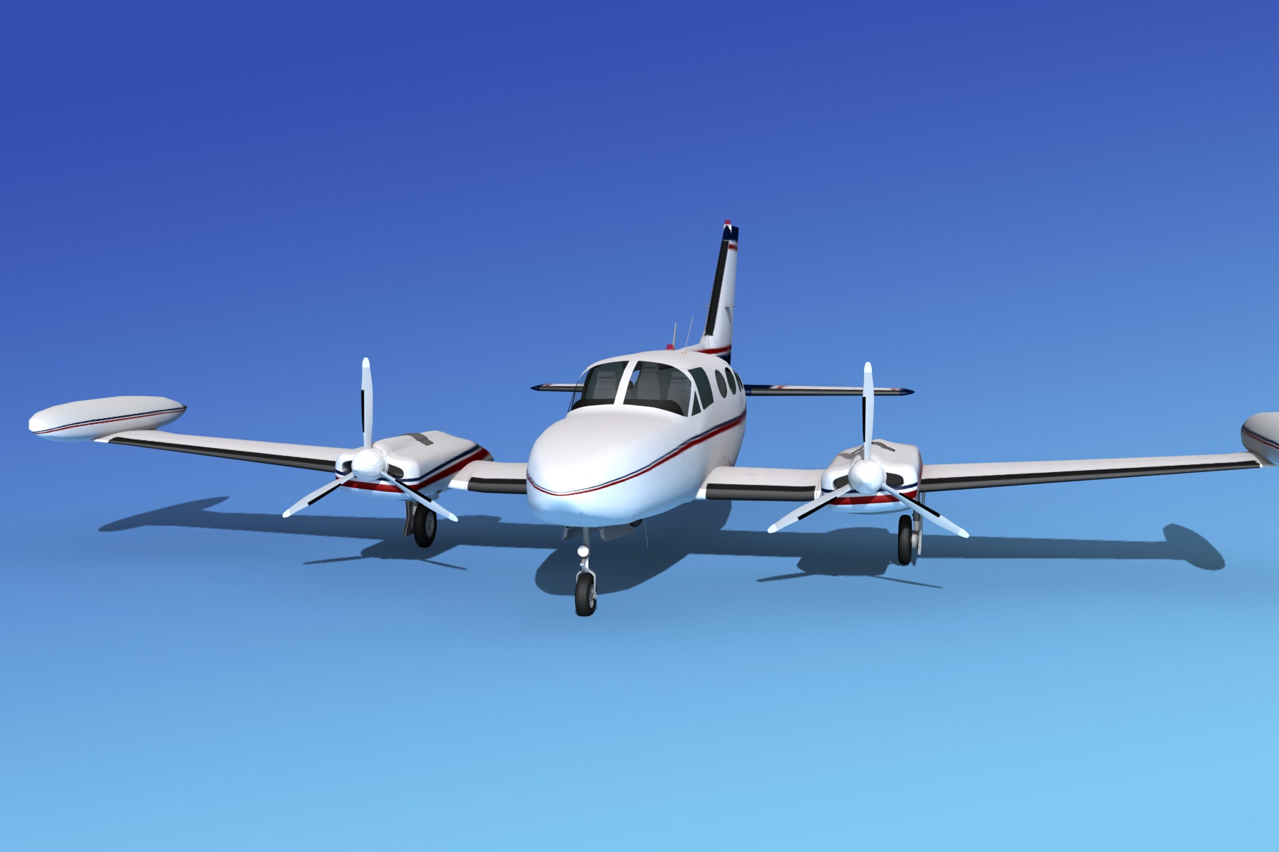 Cessna 421 Golden Eagle V06 3D model_1