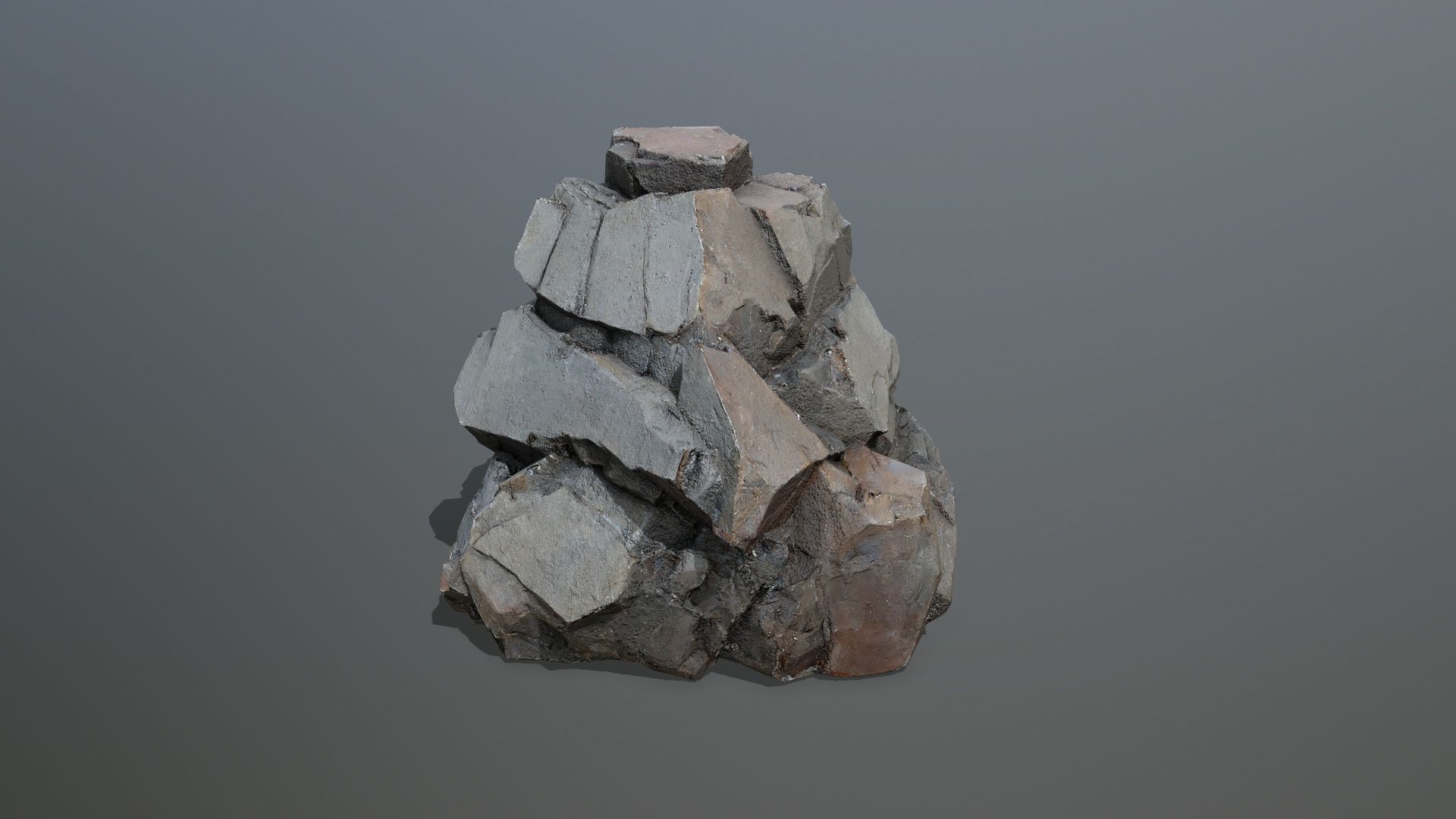 desert rocks Low-poly 3D model_10