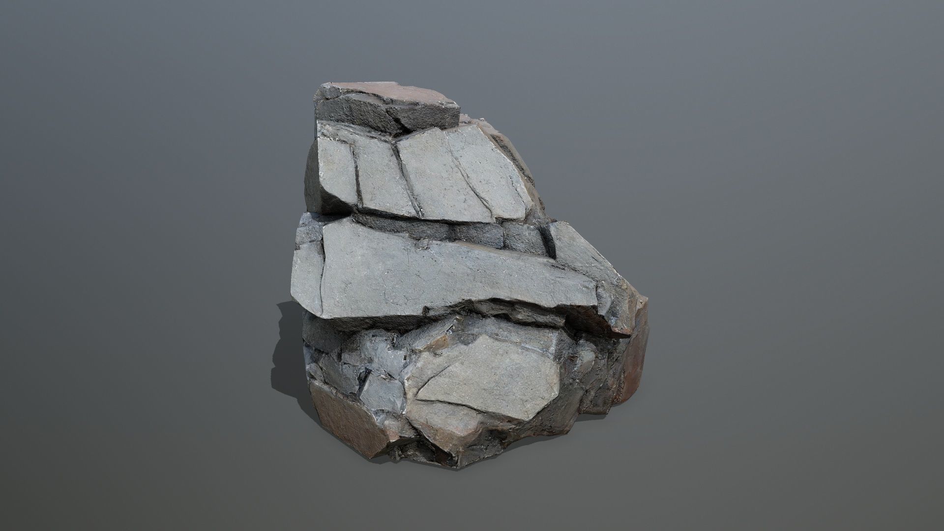 desert rocks Low-poly 3D model_9