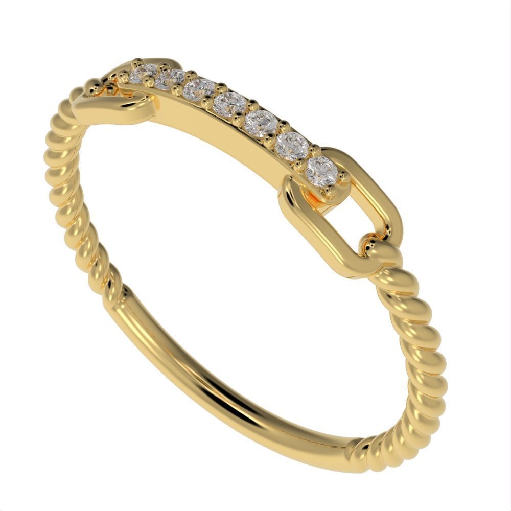 Braided ring 3D print model_33