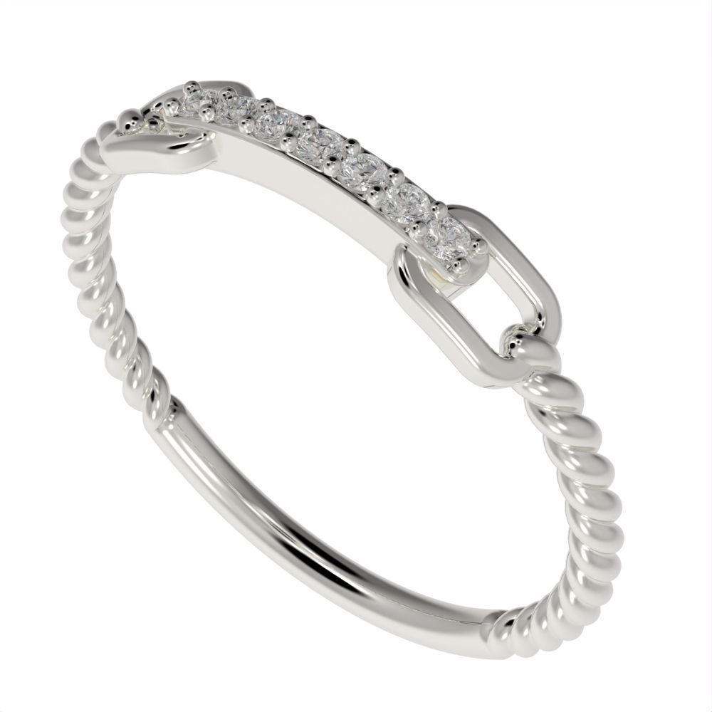 Braided ring 3D print model_7