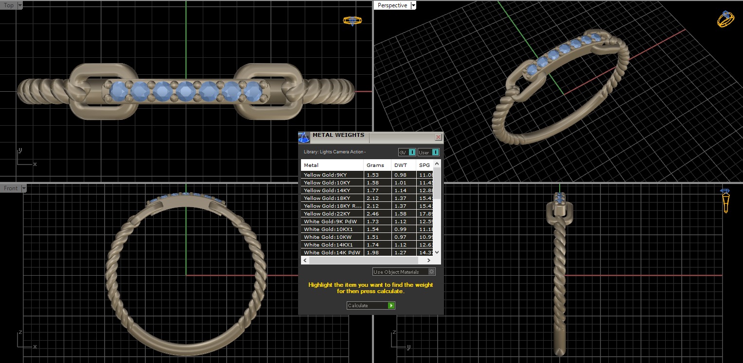 Braided ring 3D print model_15