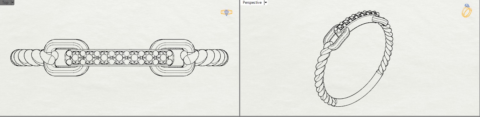 Braided ring 3D print model_39