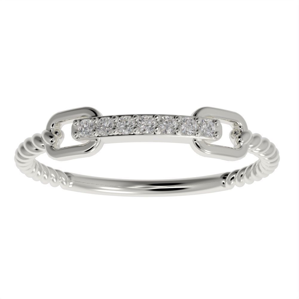 Braided ring 3D print model_3