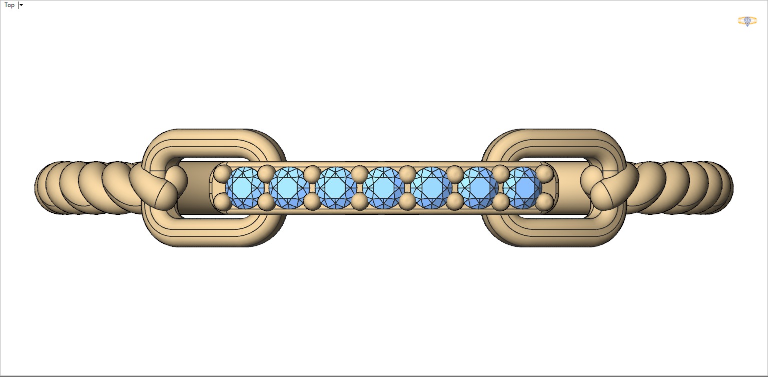 Braided ring 3D print model_27