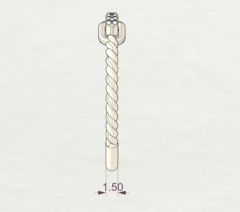 Braided ring 3D print model_14