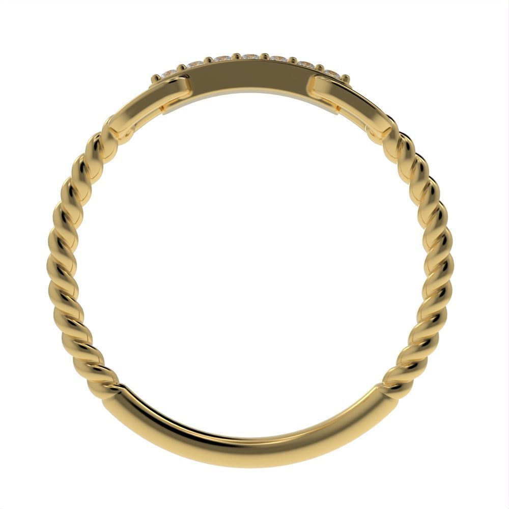 Braided ring 3D print model_32