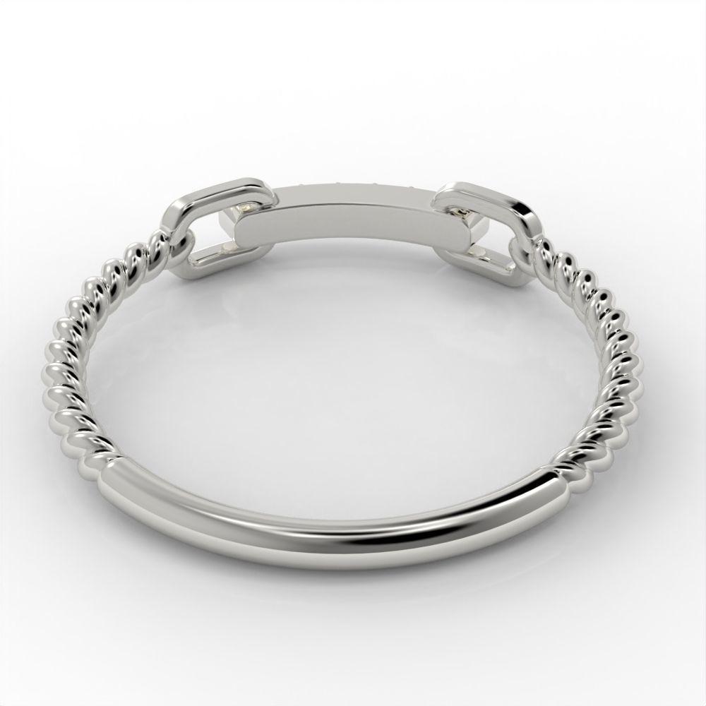 Braided ring 3D print model_4