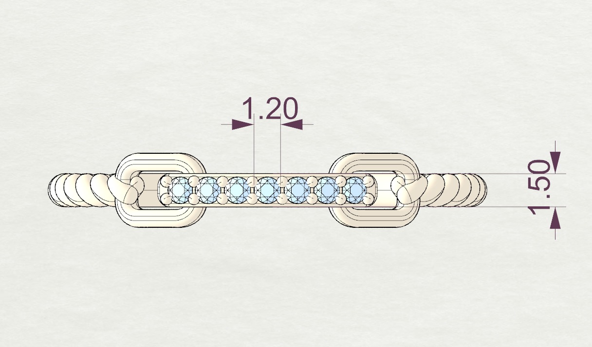 Braided ring 3D print model_11