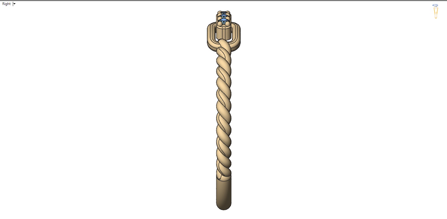 Braided ring 3D print model_26