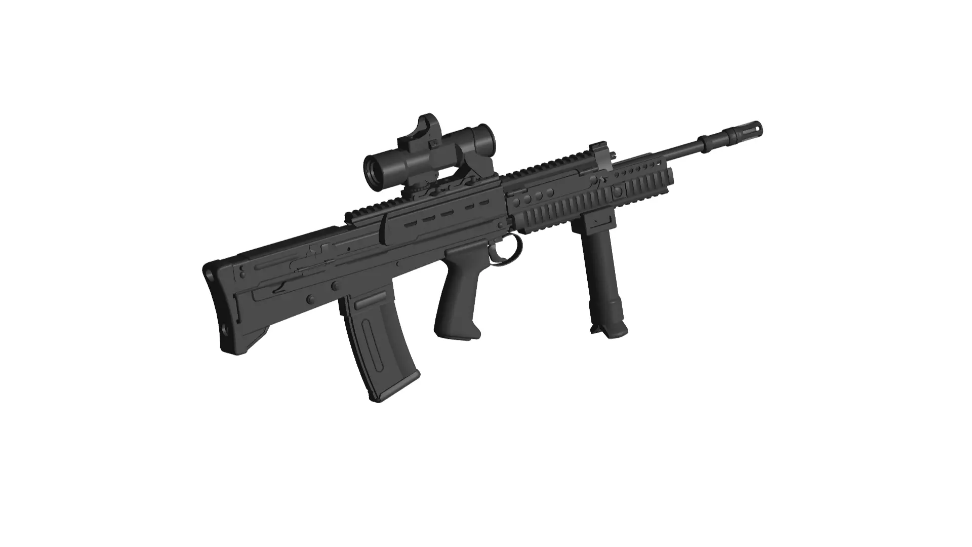 SA80 Rifle 3D model_0